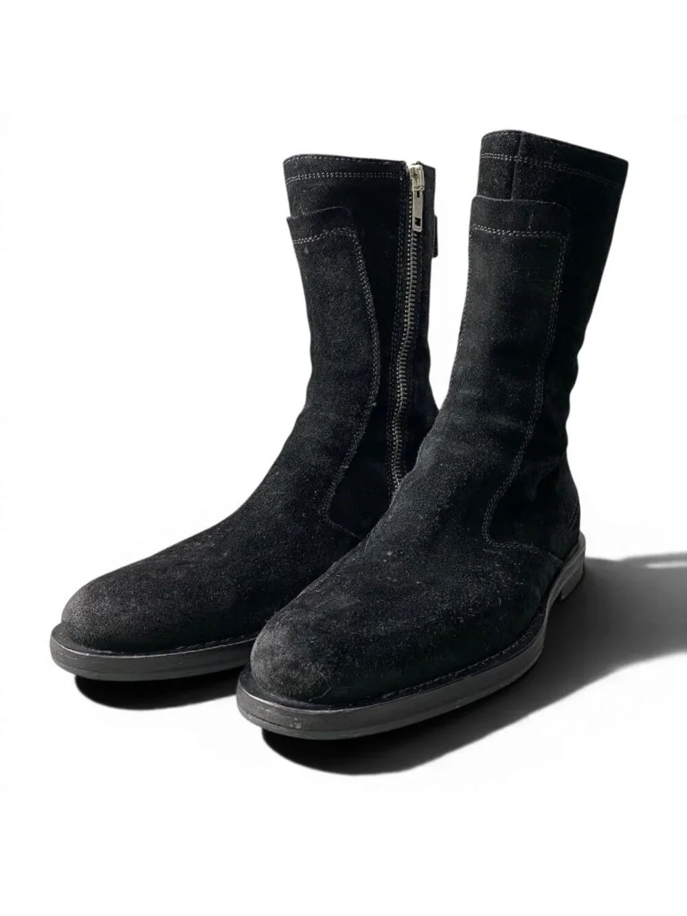 Dior Homme Era Votc Suede Leather Boots Side Zip 42.5 Black Shoes